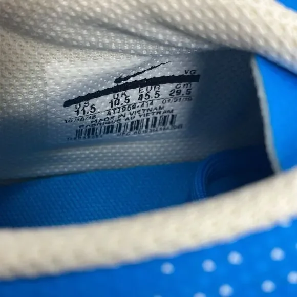 Nike Cleats Mens 11.5 Blue Mercurial Vapor 13 Academy FG Soccer AT5269-414 Game - Picture 8 of 8